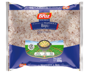 Farinha de mandioca biju branca 500g